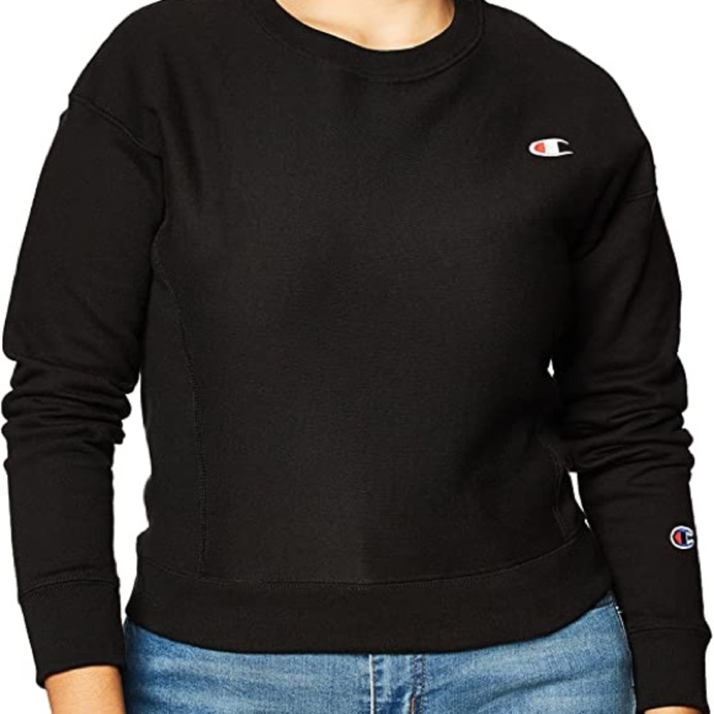 EUC Champion Reverse Weave Black Crew Size M